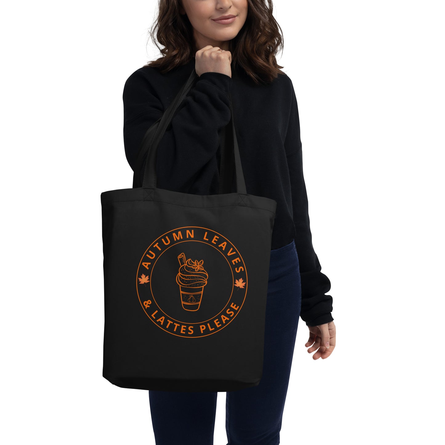 Autumn Leaves and Lattes Please Eco Tote Bag