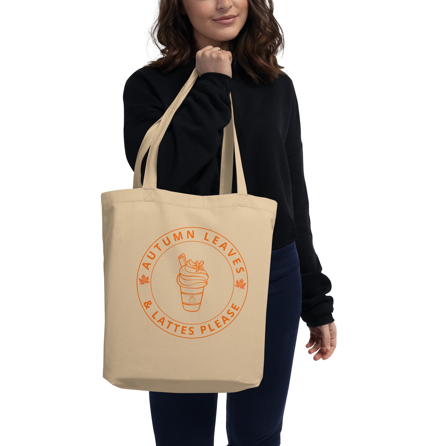 Autumn Leaves and Lattes Please Eco Tote Bag