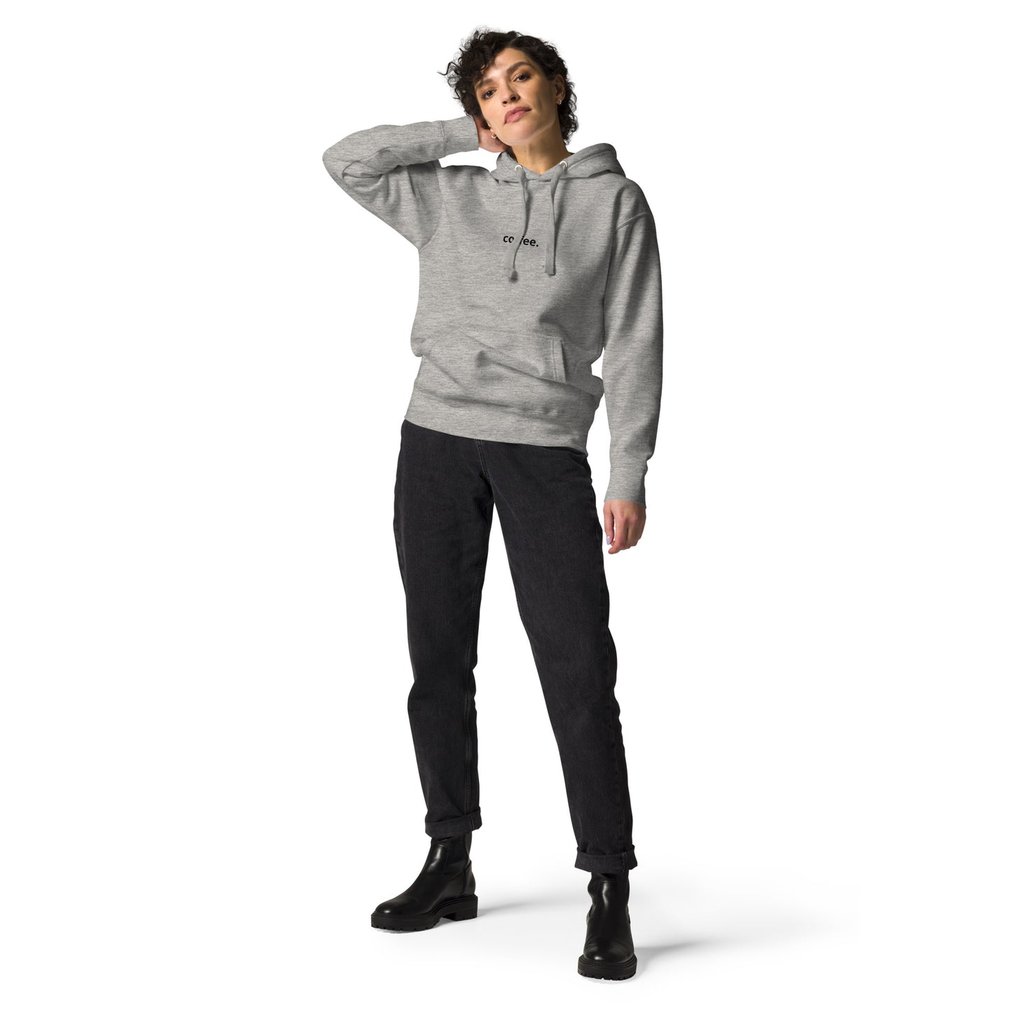Coffee. Premium Cotton Hoodie
