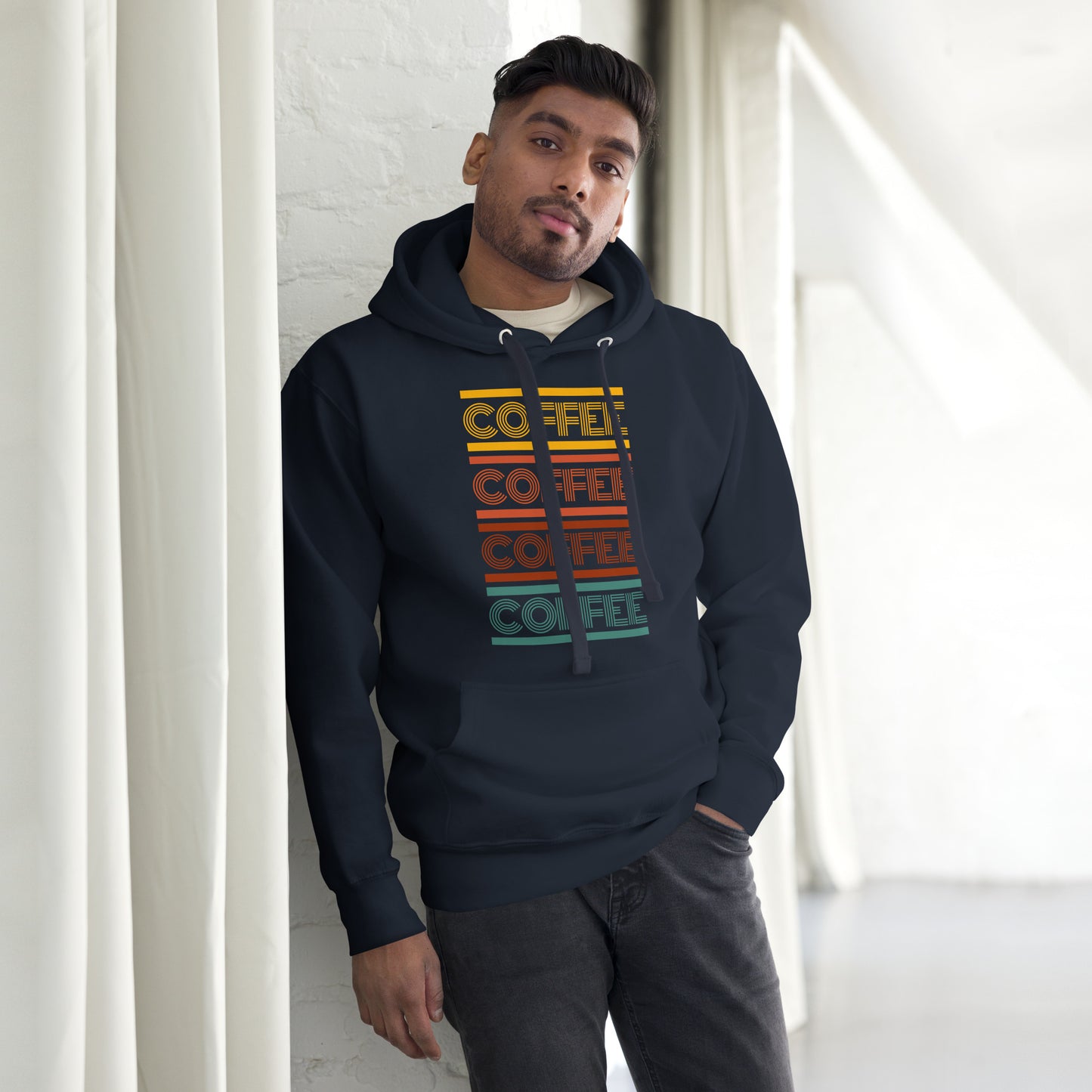 Coffee Retro Vibe Premium Hoodie