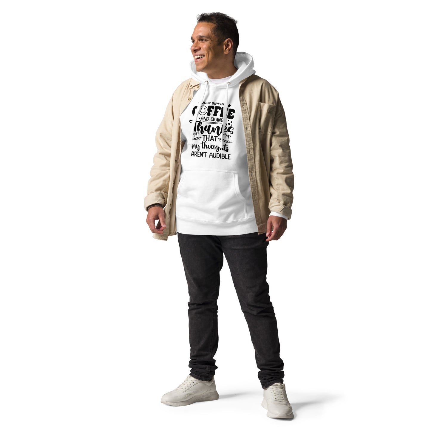 Just Sipping Coffee...Premium Cotton Hoodie
