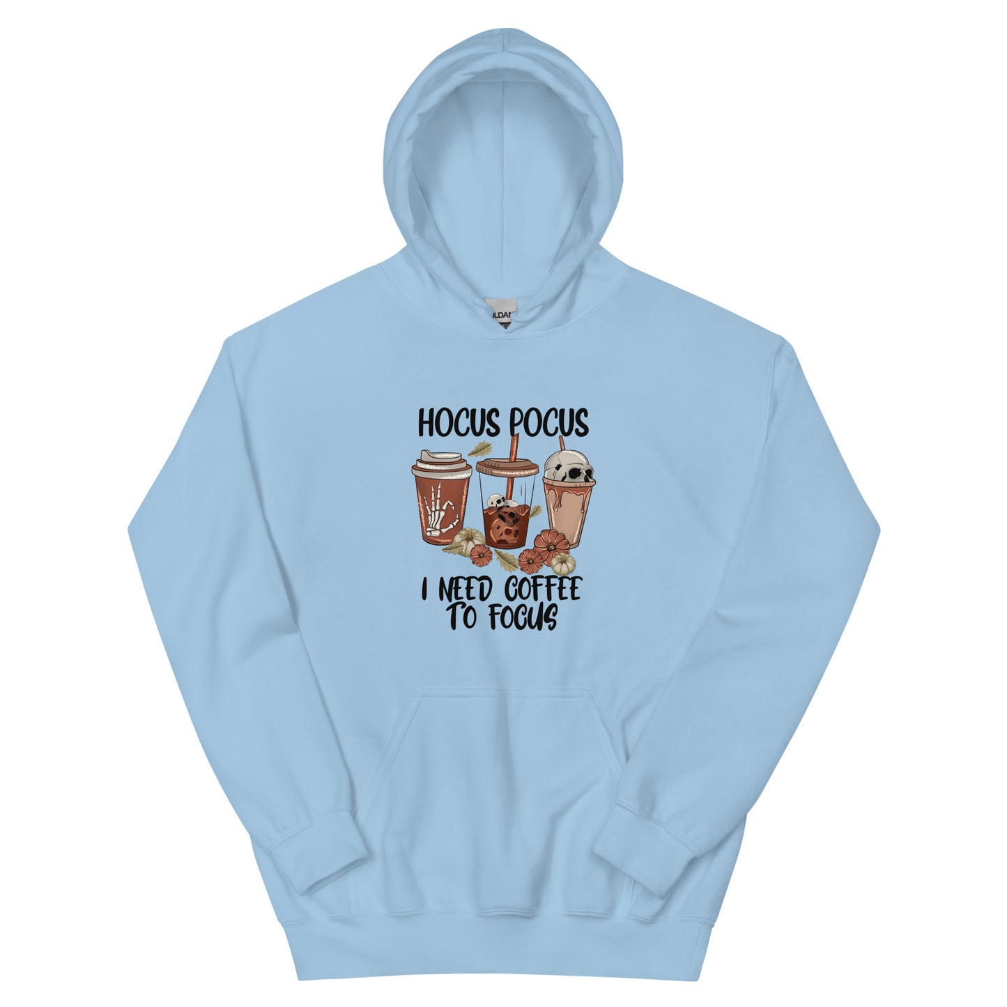 Hocus Pocus I Need Coffee To Focus Hoodie