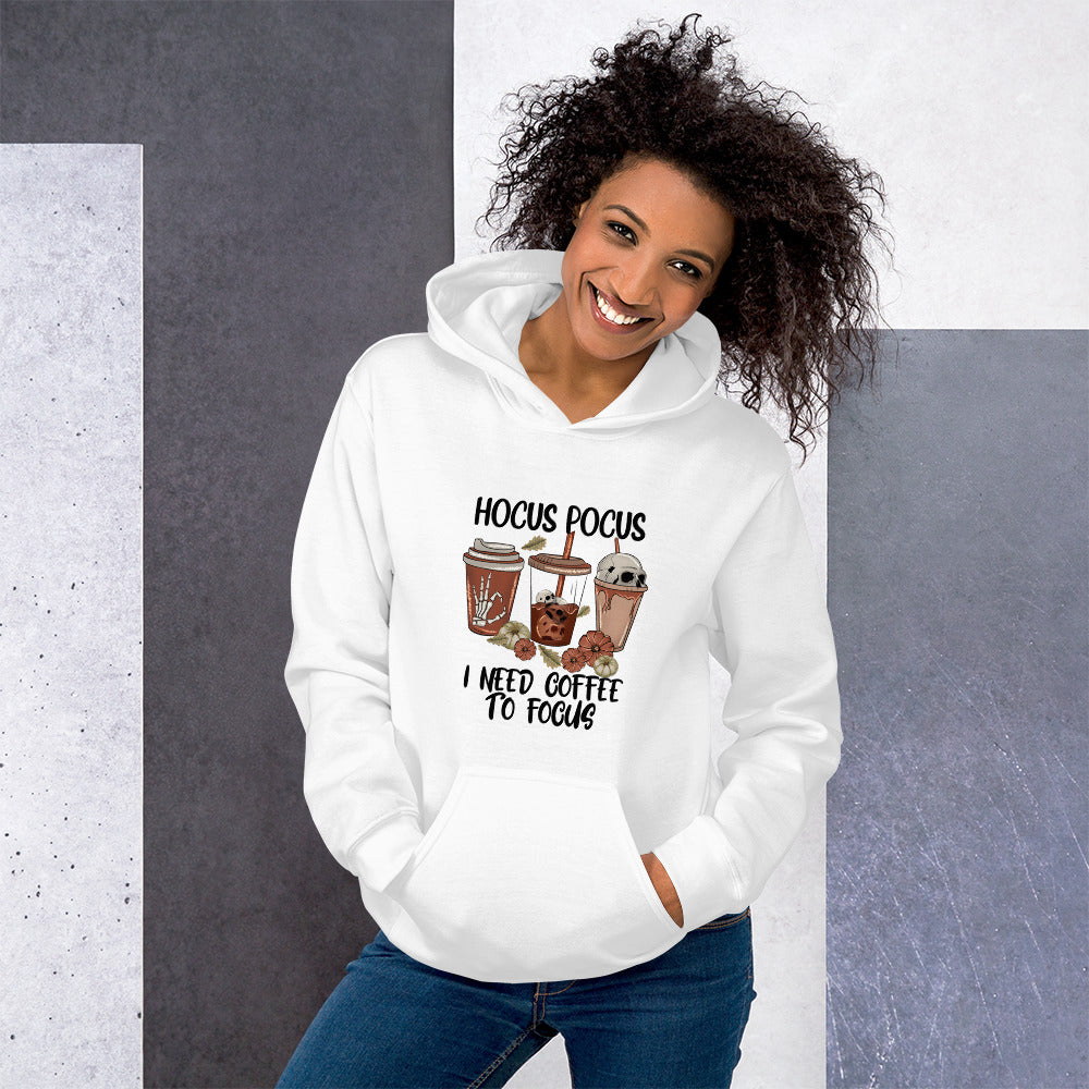 Hocus Pocus I Need Coffee To Focus Hoodie