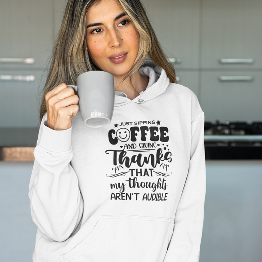 Just Sipping Coffee...Premium Cotton Hoodie