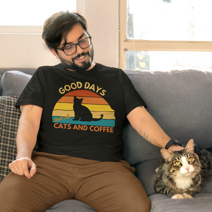 Good Days Start with Cats and Coffee T-Shirt