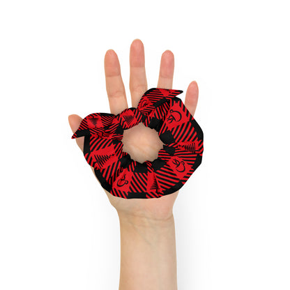 Tartan Coffee Cheer Scrunchie