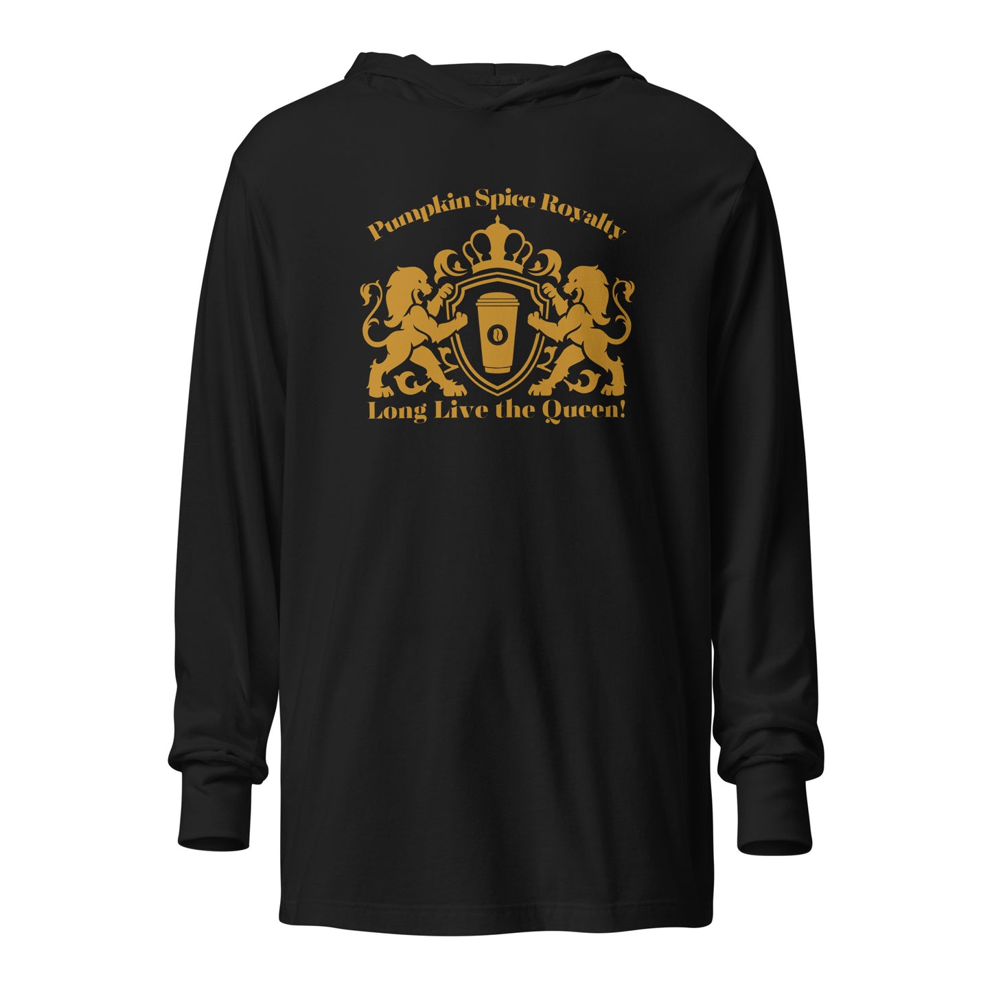 Pumpkin Spice Royalty Hooded Long-Sleeve Tee