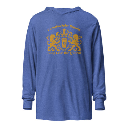 Pumpkin Spice Royalty Hooded Long-Sleeve Tee