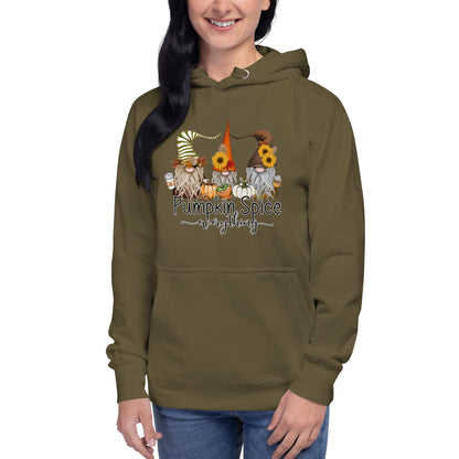 Pumpkin Spice...Everything: Gnomes Premium Cotton Hoodie