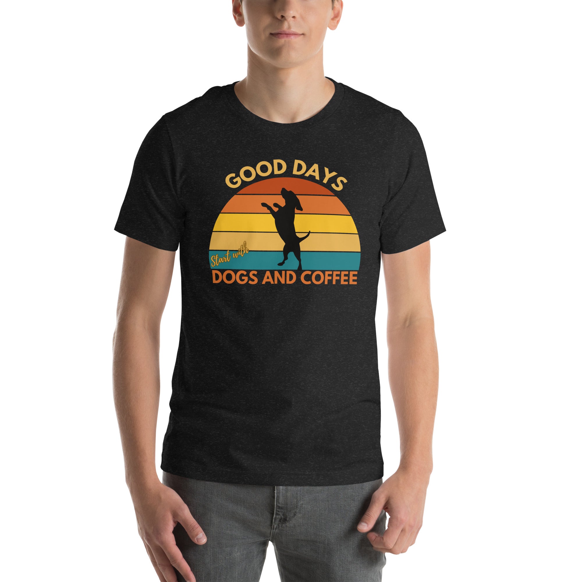 Good Days Start with Dogs and Coffee T Shirt Coffee Lover Shop