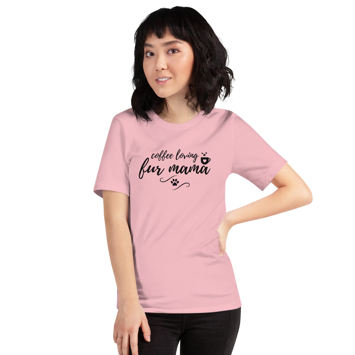Coffee Loving Fur Mama T-Shirt
