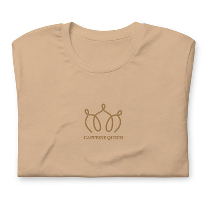 Caffeine Queen Embroidered T-Shirt