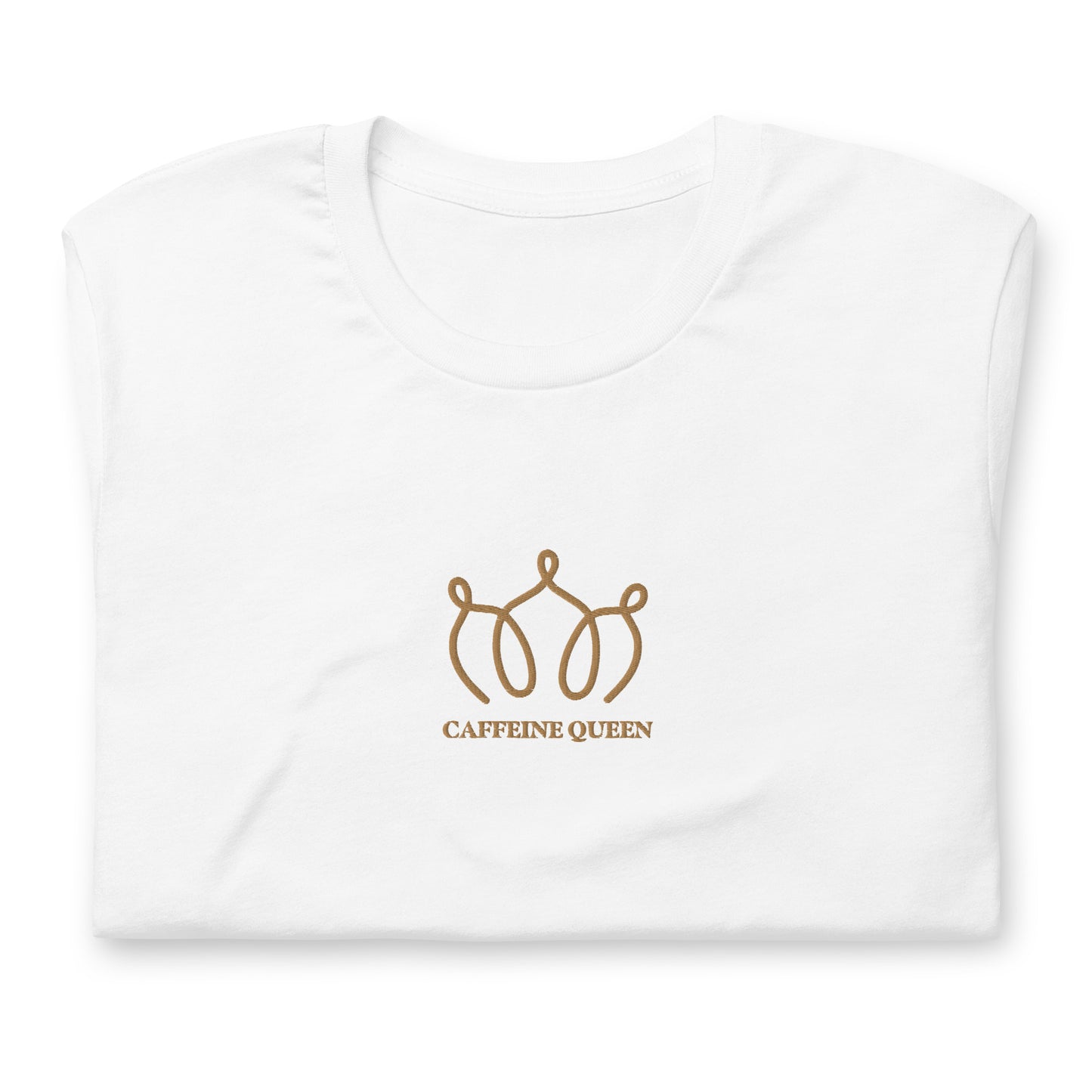 Caffeine Queen Embroidered T-Shirt