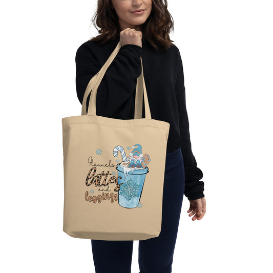 Flannels, Lattes, and Leggings. Eco Tote Bag