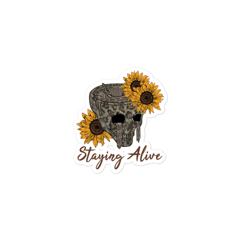 Staying Alive, Durable Bubble-Free Sticker